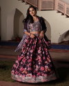 Nsf Design No. 357 Chinon Embroidery Work And Print Work Lehenga With Blouse Dupatta Bulk Orders In India